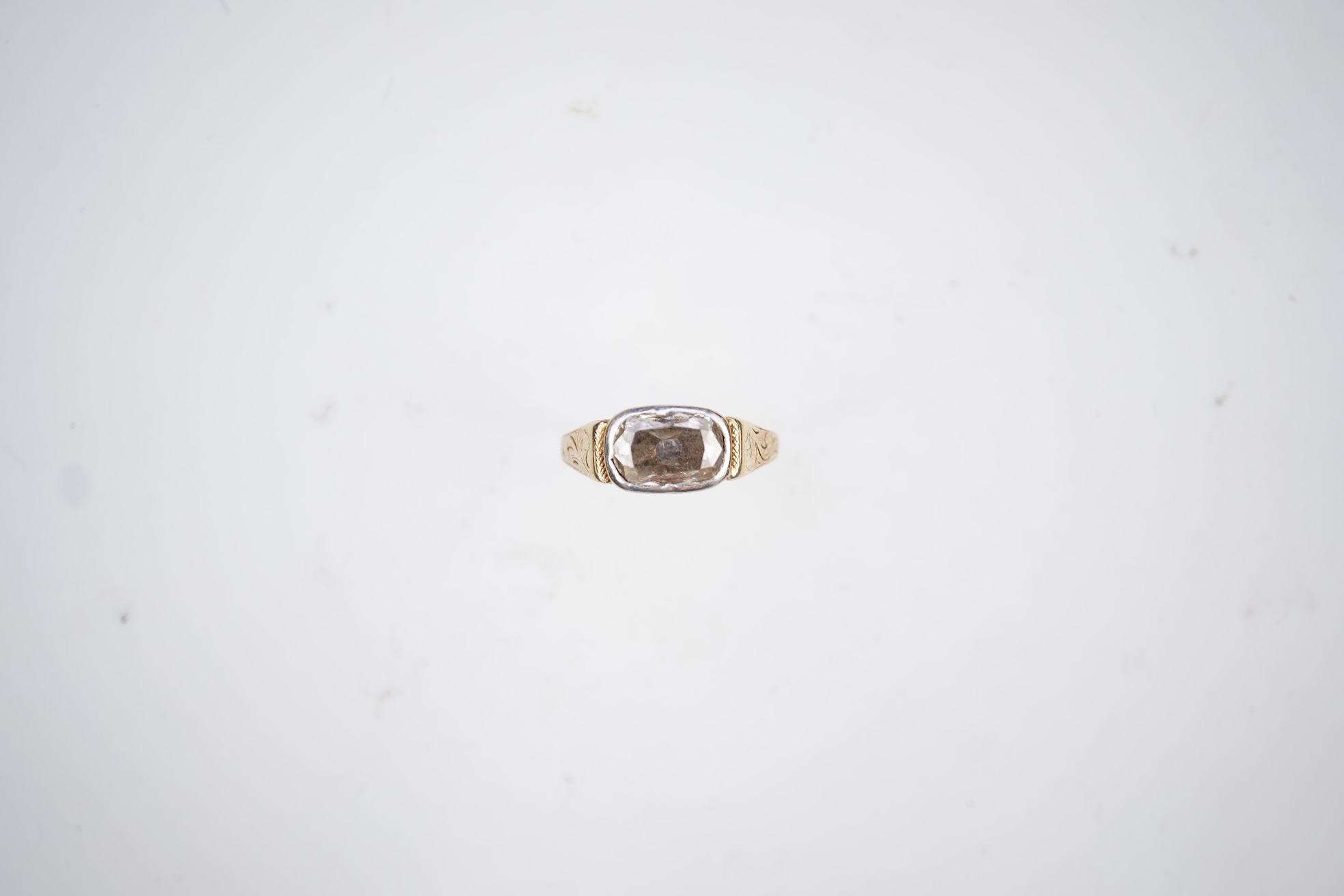 A rare Georgian/early Victorian diamond ring, first half 19th century